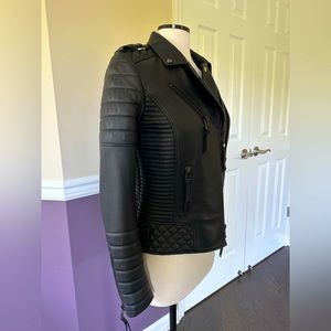 Kay Michaels Leather Moto Jacket